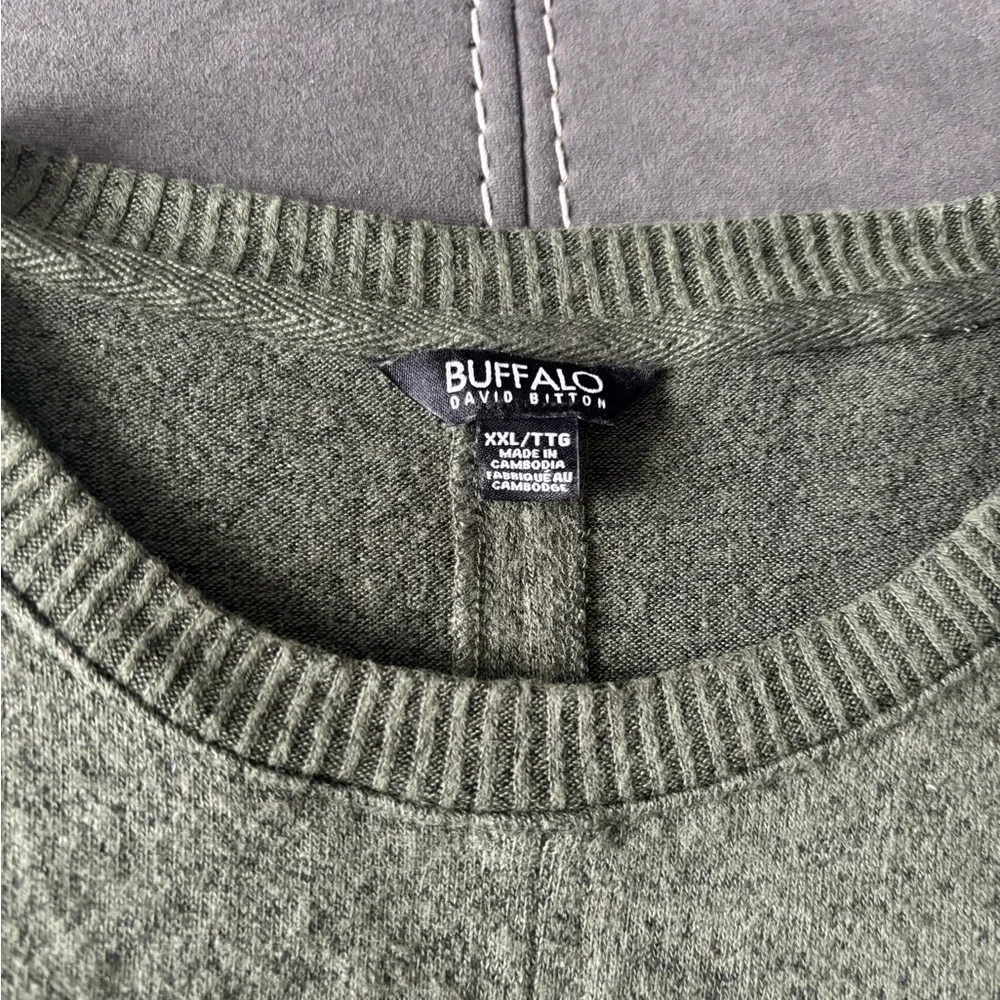 Buffalo David Bitton Knit Lightweight Soft Green Sweater XXL - Picture 2 of 3